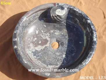 Photo: Sells Decoration WASH BASINS FROM FOSSILIZED MARBLE MOROCCO - WHOLESALES WASH BASINS FROM FOSSILIZED MARBLE