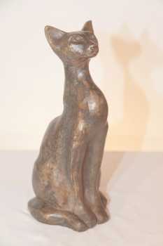 Photo: Sells Statue Bronze - CHAT EGYPTIEN - Contemporary