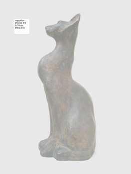 Photo: Sells Statue Bronze - CHAT EGYPTIEN - Contemporary