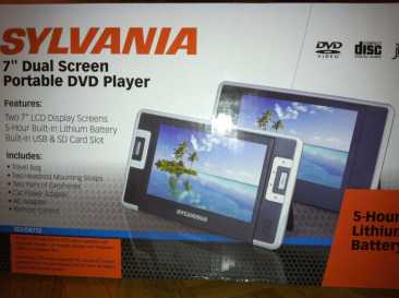 Photo: Sells DVD player / VHS recorder SYLVANIA - PORTABLE DVD PLAYER