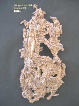 Photo: Sells High-relief Bronze - LES YEUX AU CIEL - Contemporary
