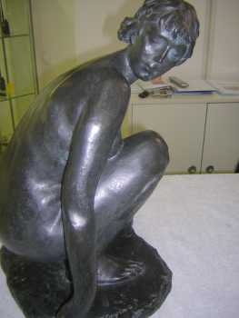 Photo: Sells Statue Bronze - SUSANNA - XIXth century