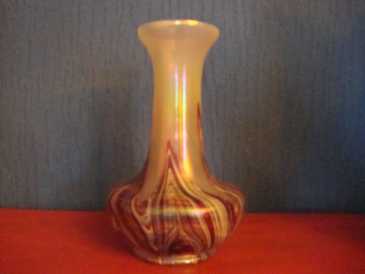 Photo: Sells Glass object ART NOUVEAU VASE KRALIK AUSTRIA - Vase