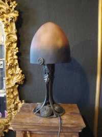 Photo: Sells Lamp ART NOUVEAU TISCHLAMPE FRANKREICH JUGENDSTIL