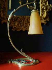 Photo: Sells Lamp ART NOUVEAU TISCHLAMPE DAUM NANCY FRANCE