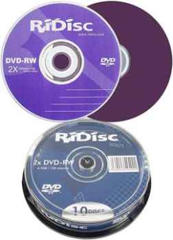 Photo: Sells Consumable RIDISC - CAKEBOX DE 10 DVD -RW 4,7 GO 2X