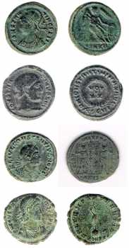 Photo: Sells Roman money 4 PIECES CONSTANTIN I ET CONSTANCE II CESAR