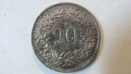 Photo: Sells Royal money 20  CENTIMES  1969