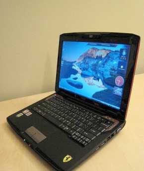 Photo: Sells Laptop computer ACER - ACER FERRARI 1000 LAPTOP WITH WINDOWS VISTA ULTIMA