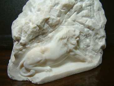 Photo: Sells High-relief Marble - LION DE BELFORT - XXth century