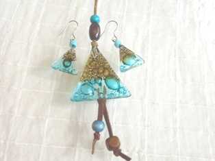 Photo: Sells 100 Necklaces Creation - Women - PINTADO A MANO - CONJUNTO VITROFUSION