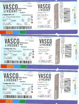 Photo: Sells Concert tickets VASCO ROSSI LIVE 2007 - 27/06 ROMA - STADIO OLIMPICO