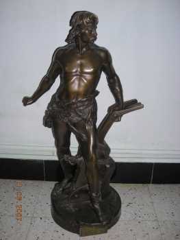 Photo: Sells Statue Bronze - ANSE ET ARATRO - XXth century