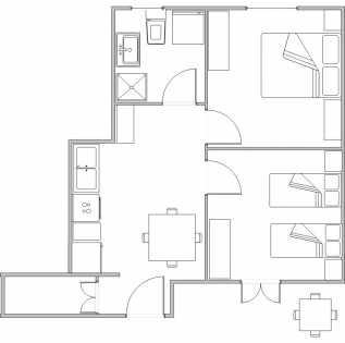 Photo: Rents 2 bedrooms apartment 60 m2 (646 ft2)
