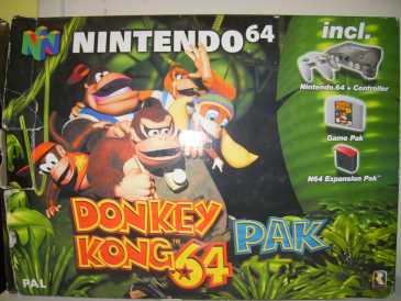 Photo: Sells Gaming console NINTENDO - PAK N64 + DONKEY + MEMORY