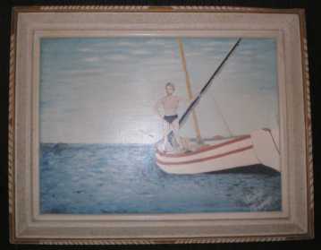 Photo: Sells Watercolor / gouache LE BATEAU - XXth century