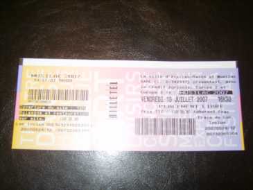 Photo: Sells Concert tickets MUSILAC AVEC MUSE - AIX LES BAINS