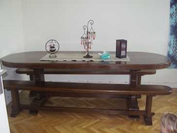 Photo: Sells Table NUMEROTE MAISON DU SIECLE - TABLE EN CHENE D'EBENISTE