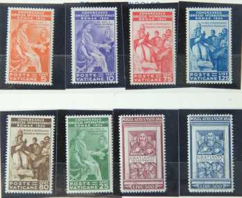 Photo: Sells 8 Stampss blocks 1934 CONGRESSO GIURIDICO-POSTA AEREA VATICANO - Events
