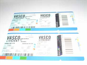 Photo: Sells Concert tickets TOUR VASCO ROSSI BARI 10 LUGLIO 2007 - BARI