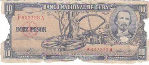 Photo: Sells Ticket and voucher 10 PESOS CUBAIN SIGNE PAR LE CHE GUEVARA - 7 ANS AVANT SA MORT