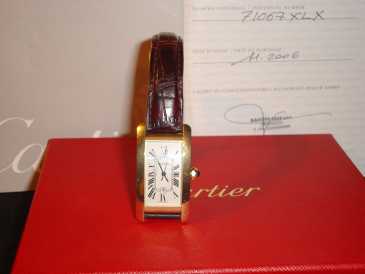 Photo: Sells Bracelet watch - with quartz Men - CARTIER - TANK MISURA MEDIA