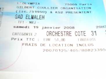 Photo: Sells Concert tickets SPECTACLE DE GAD ELMALEH 