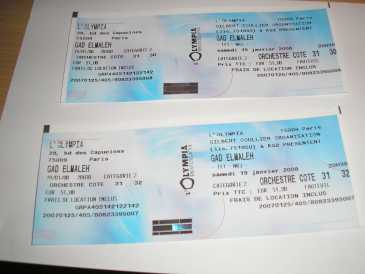 Photo: Sells Concert tickets SPECTACLE DE GAD ELMALEH 