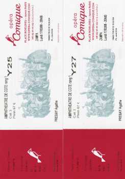 Photo: Sells Concert tickets ZAMPA - OPERA COMIQUE