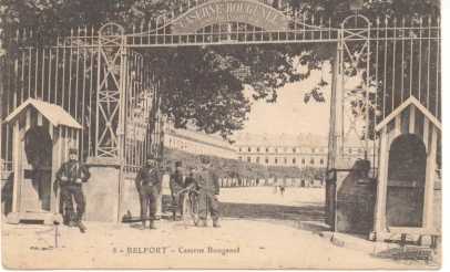 Photo: Sells Obliterated postcard CARTE POSTALE DE LA CASERNE BOUGENEL DE BELFORT