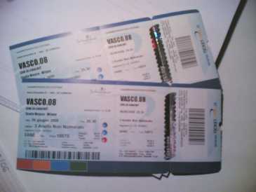 Photo: Sells Concert tickets VASCO A SAN SIRO 6 GIUGNO '08 - SAN SIRO MILANO