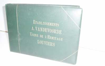 Photo: Sells Stamp / postal card USINE DE FILATURE A.VANDEVOORDE 1930 - Monuments and architecture