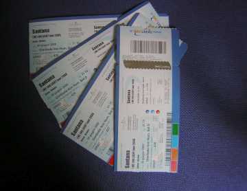 Photo: Sells Concert ticket SANTANA 4 BIGLIETTI - ARENA DI VERONA 30/06/08 - PREZZO DI COSTO