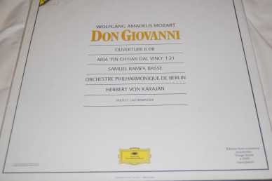 Photo: Sells CD, tape and vinyl record Classical, lyric, opera - DON GIOVANNI - MOZART/KARAJAN