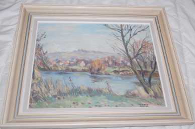 Photo: Sells Watercolor / gouache DESSENHEIM - XXth century