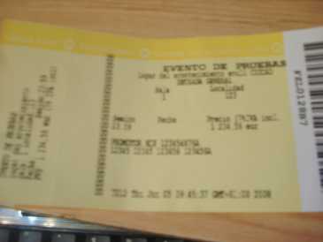 Photo: Sells Concert ticket EVENTO DE PRUEBAS - SNULL CIUDAD ENTRADA  GENERAL