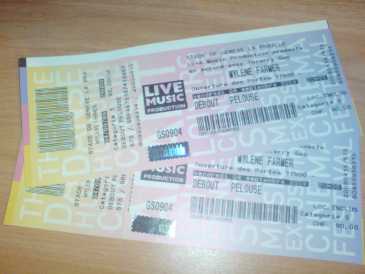 Photo: Sells Concert tickets MYLENE FARMER 04/09/2009 - STADE DE GENEVE