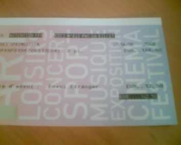 Photo: Sells Concert tickets BRUCE SPRINGSTEEN - 27/6 - PARC DES PRINCES - PARIGI