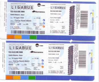 Photo: Sells Concert tickets CONCERTO LIGABUE 18 LUGLIO - ROMA